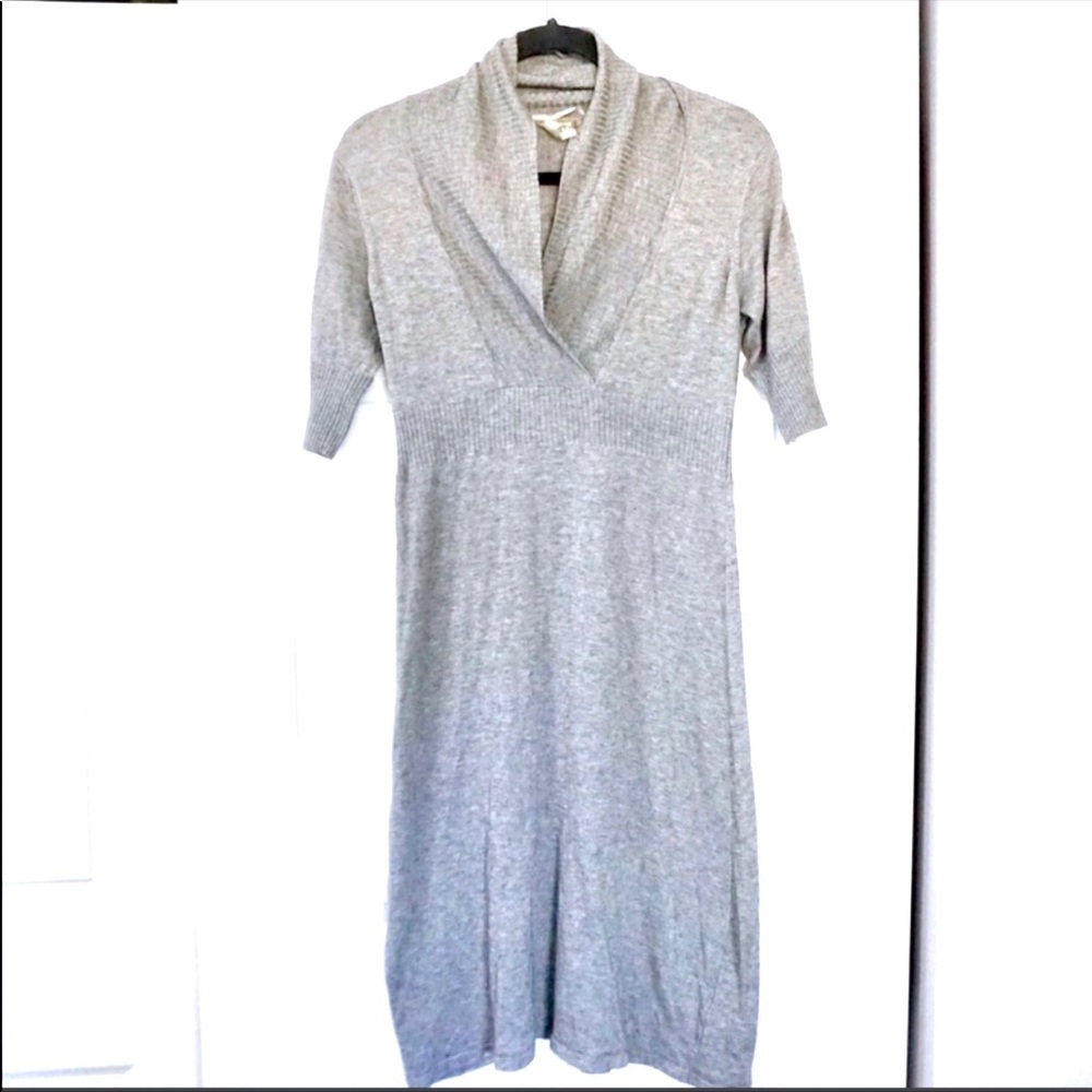 Althleta Gray Wool Blend Sweater Dress